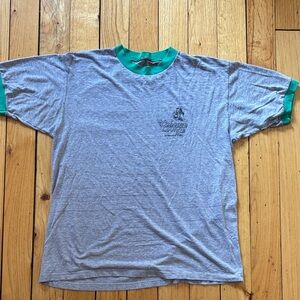 Vintage Gray and Green Men's T-Shirt